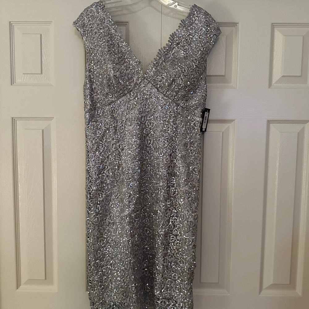 Stunning silver sequin dress